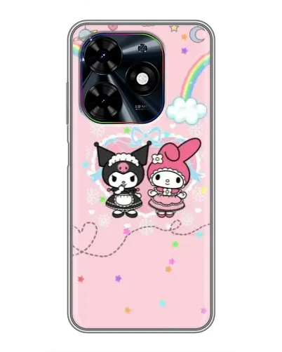 Чехол для TECNO Spark Go 2024 (BG6) с картинкой «My Melody и Kuromi» Чехол для TECNO Spark Go 2024 (BG6) с картинкой «My Melody и Kuromi»