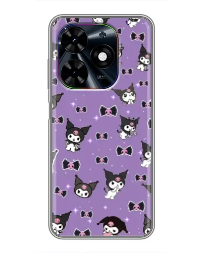 Чехол для TECNO Spark Go 2024 (BG6) с картинкой «Kuromi — паттерн» Чехол для TECNO Spark Go 2024 (BG6) с картинкой «Kuromi — паттерн»