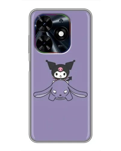 Чехол для TECNO Spark Go 2024 (BG6) с картинкой «Kuromi на лиловом фоне» Чехол для TECNO Spark Go 2024 (BG6) с картинкой «Kuromi на лиловом фоне»