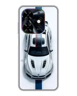 Чехол для TECNO Spark Go 2024 (BG6) с картинкой «Вид сверху — BMW M»