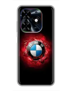 Чехол для TECNO Spark Go 2024 (BG6) с картинкой «Логотип BMW — вспышка»