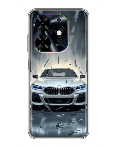 Чехол для TECNO Spark Go 2024 (BG6) с картинкой «BMW в свете фар»