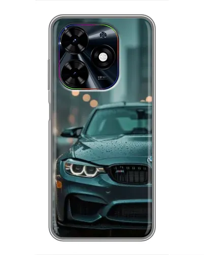 Чехол для TECNO Spark Go 2024 (BG6) с картинкой «BMW в огнях города»
