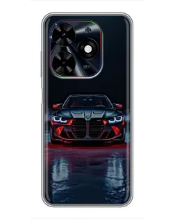 Чехол для TECNO Spark Go 2024 (BG6) с картинкой «BMW на мокрой дороге»