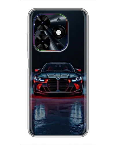 Чехол для TECNO Spark Go 2024 (BG6) с картинкой «BMW на мокрой дороге»