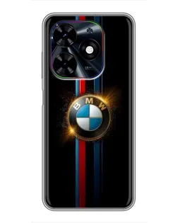 Чехол для TECNO Spark Go 2024 (BG6) с картинкой «BMW M-Power неон»