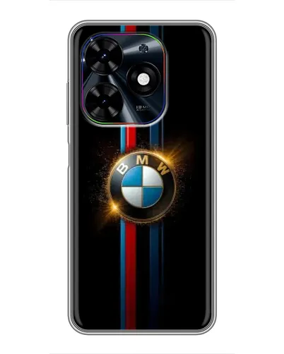 Чехол для TECNO Spark Go 2024 (BG6) с картинкой «BMW M-Power неон»