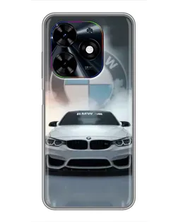 Чохол для TECNO Spark Go 2024 (BG6) з картинкою «BMW в білому диму»