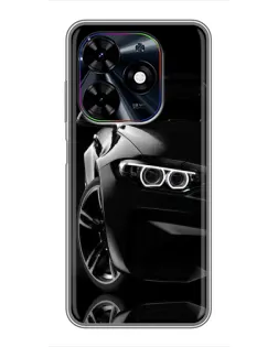 Чохол для TECNO Spark Go 2024 (BG6) з картинкою «Чорна BMW — профіль»
