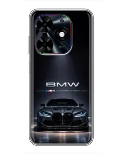Чохол для TECNO Spark Go 2024 (BG6) з картинкою «BMW крізь нічне місто»
