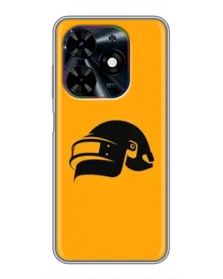 Чехол для TECNO Spark Go 2024 (BG6) с картинкой «PUBG — золотой шлем»