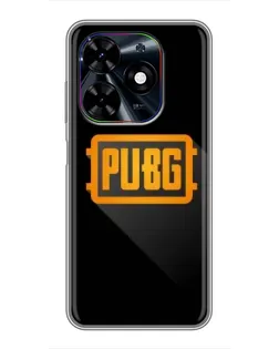 Чехол для TECNO Spark Go 2024 (BG6) с картинкой «PUBG — рамка лого»