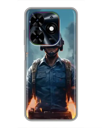Чехол для TECNO Spark Go 2024 (BG6) с картинкой «PUBG — реалистичный герой» Чехол для TECNO Spark Go 2024 (BG6) с картинкой «PUBG — реалистичный герой»