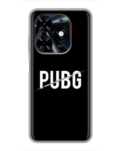 Чехол для TECNO Spark Go 2024 (BG6) с картинкой «PUBG — белый логотип» Чехол для TECNO Spark Go 2024 (BG6) с картинкой «PUBG — белый логотип»