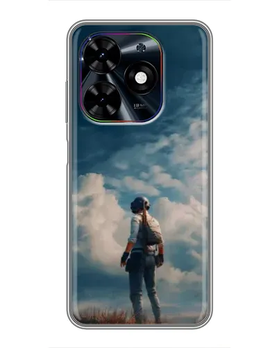 Чехол для TECNO Spark Go 2024 (BG6) с картинкой «Герой PUBG на скале» Чехол для TECNO Spark Go 2024 (BG6) с картинкой «Герой PUBG на скале»