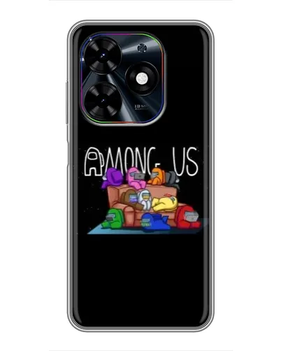 Чехол для TECNO Spark Go 2024 (BG6) с картинкой «Логотип Among Us»