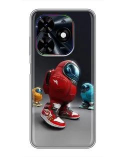 Чохол для TECNO Spark Go 2024 (BG6) з картинкою «Among Us — 3D стиль»