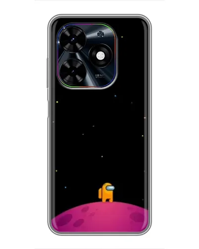 Чехол для TECNO Spark Go 2024 (BG6) с картинкой «Одинокий герой на планете»