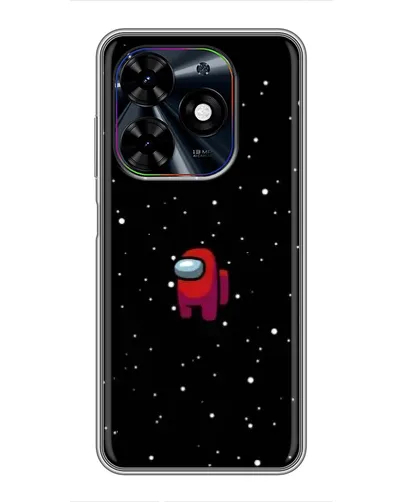 Чехол для TECNO Spark Go 2024 (BG6) с картинкой «Красный Among Us»