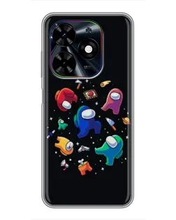 Чехол для TECNO Spark Go 2024 (BG6) с картинкой «Among Us космос»