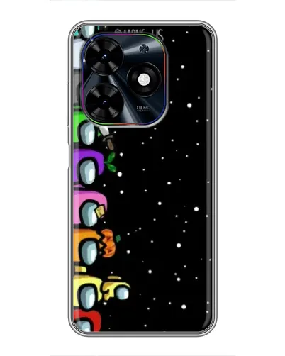 Чехол для TECNO Spark Go 2024 (BG6) с картинкой «Команда Among Us»