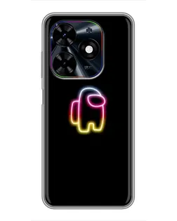 Чехол для TECNO Spark Go 2024 (BG6) с картинкой «Among Us градиент»