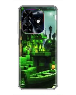 Чохол для TECNO Spark Go 2024 (BG6) з картинкою «Minecraft лісовий пейзаж»