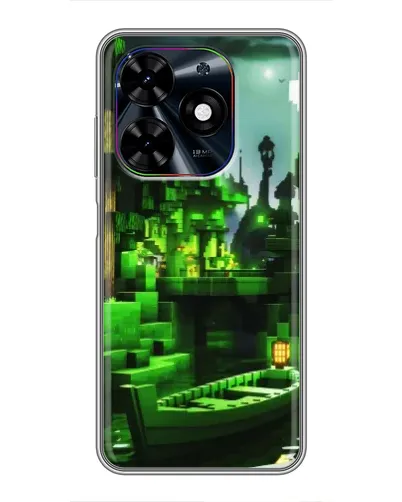 Чохол для TECNO Spark Go 2024 (BG6) з картинкою «Minecraft лісовий пейзаж»