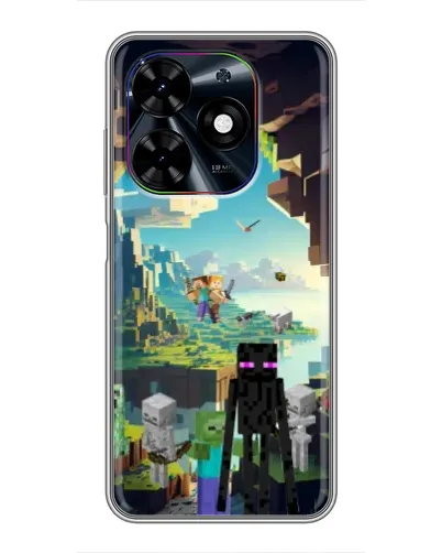 Чохол для TECNO Spark Go 2024 (BG6) з картинкою «Ендермен у лісі»