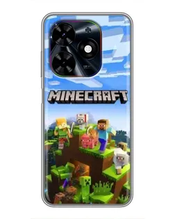 Чохол для TECNO Spark Go 2024 (BG6) з картинкою «Minecraft класичний світ»
