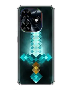Чохол для TECNO Spark Go 2024 (BG6) з картинкою «Алмазний меч неон»