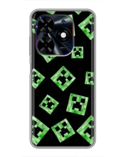 Чохол для TECNO Spark Go 2024 (BG6) з картинкою «Паттерн з кріперами»