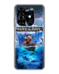 Чохол для TECNO Spark Go 2024 (BG6) з картинкою «Minecraft льодянийсвіт»