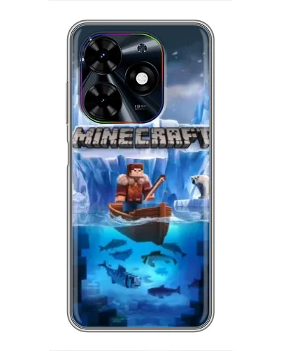 Чохол для TECNO Spark Go 2024 (BG6) з картинкою «Minecraft льодянийсвіт»