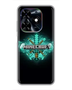 Чохол для TECNO Spark Go 2024 (BG6) з картинкою «Minecraft Diamond лого»