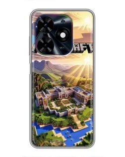 Чохол для TECNO Spark Go 2024 (BG6) з картинкою «Minecraft панорама»