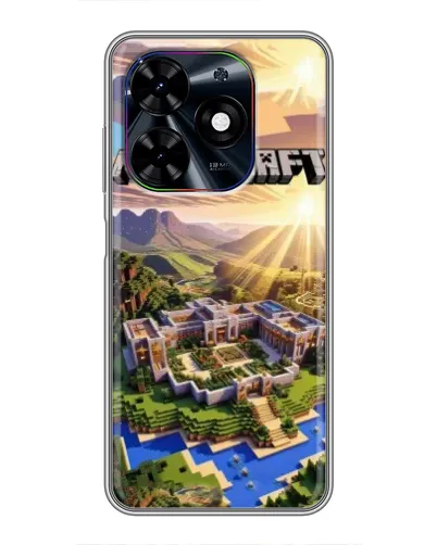 Чохол для TECNO Spark Go 2024 (BG6) з картинкою «Minecraft панорама»