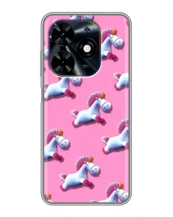 Чехол для TECNO Spark Go 2024 (BG6) с картинкой «Единороги на розовом» Чехол для TECNO Spark Go 2024 (BG6) с картинкой «Единороги на розовом»