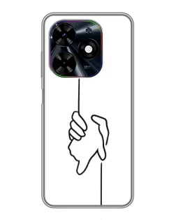 Чехол для TECNO Spark Go 2024 (BG6) с картинкой «Рука держит» Чехол для TECNO Spark Go 2024 (BG6) с картинкой «Рука держит»