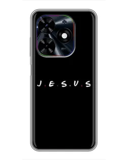 Чехол для TECNO Spark Go 2024 (BG6) с картинкой «Точки веры J.E.S.U.S.»