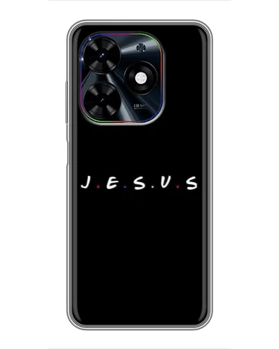 Чехол для TECNO Spark Go 2024 (BG6) с картинкой «Точки веры J.E.S.U.S.»