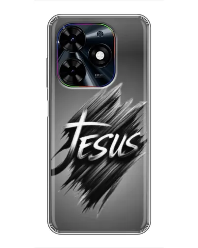Чехол для TECNO Spark Go 2024 (BG6) с картинкой «Надпись Jesus Graffiti»
