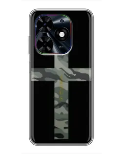 Чехол для TECNO Spark Go 2024 (BG6) с картинкой «Милитари Крест»