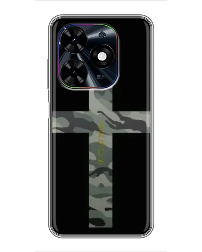 Чехол для TECNO Spark Go 2024 (BG6) с картинкой «Милитари Крест»