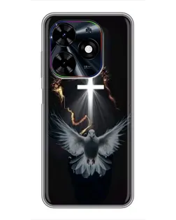Чехол для TECNO Spark Go 2024 (BG6) с картинкой «Голубь и Свет»