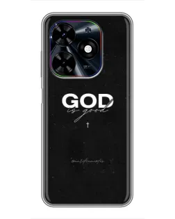 Чехол для TECNO Spark Go 2024 (BG6) с картинкой «GOD — Бог над всем»