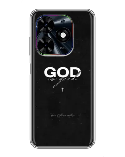 Чехол для TECNO Spark Go 2024 (BG6) с картинкой «GOD — Бог над всем»