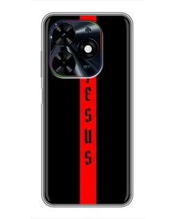 Чехол для TECNO Spark Go 2024 (BG6) с картинкой «Красная линия веры»