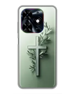 Чохол для TECNO Spark Go 2024 (BG6) з картинкою «Оливкова гілка» Чохол для TECNO Spark Go 2024 (BG6) з картинкою «Оливкова гілка»