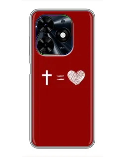 Чохол для TECNO Spark Go 2024 (BG6) з картинкою «Рівняння любові» Чохол для TECNO Spark Go 2024 (BG6) з картинкою «Рівняння любові»
